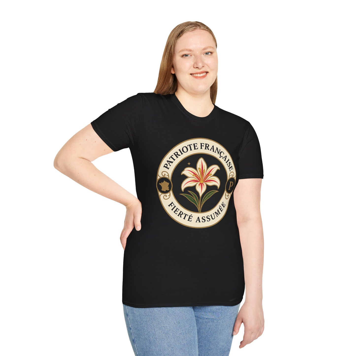Patriote Française Floral T-Shirt | Softstyle
